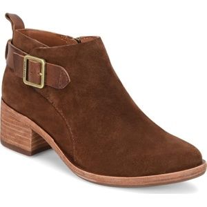 Kork-Ease Mesa Suede Block Heel Booties